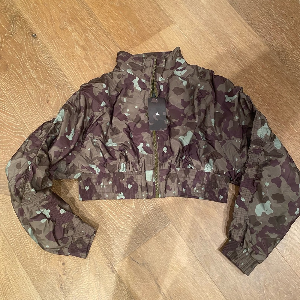 NWT Vitality Cropped Camouflage Jacket